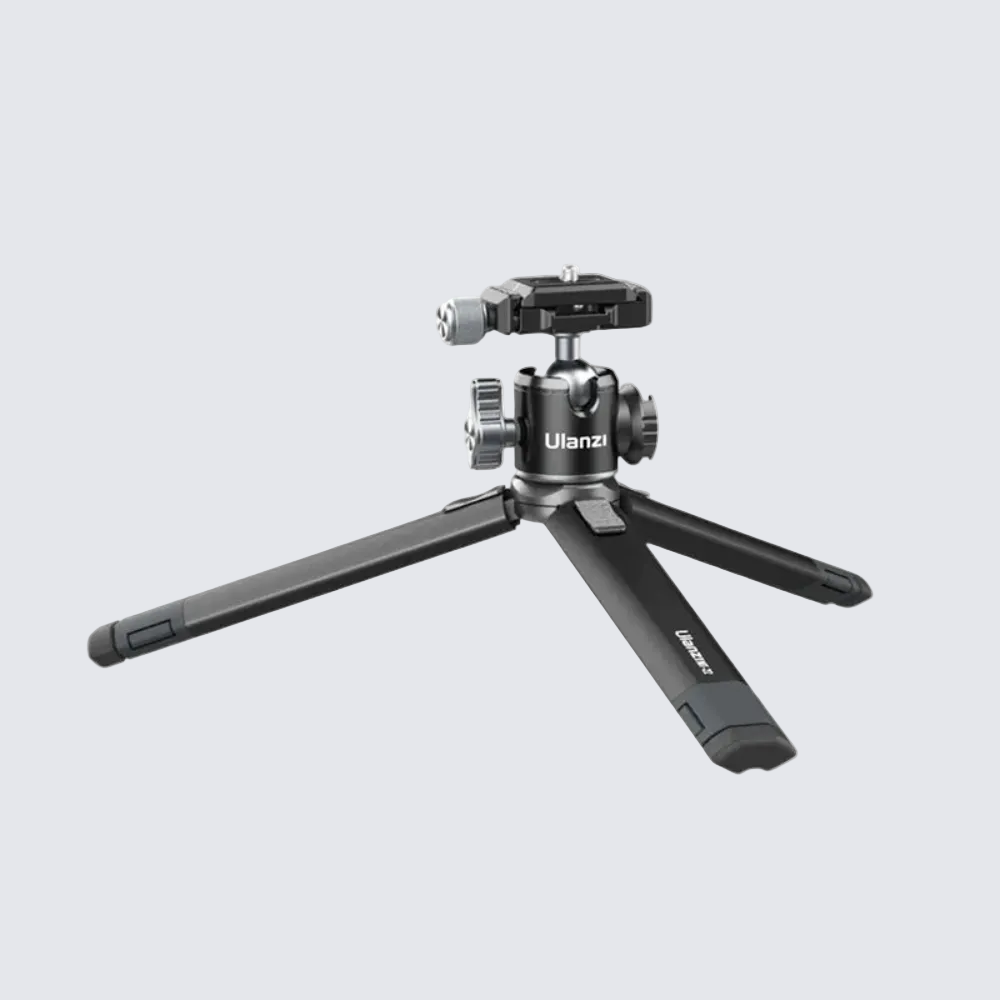 Ulanzi MT-24 Aluminum Table Tripod with a ballhead, extendable legs, and a black color scheme.