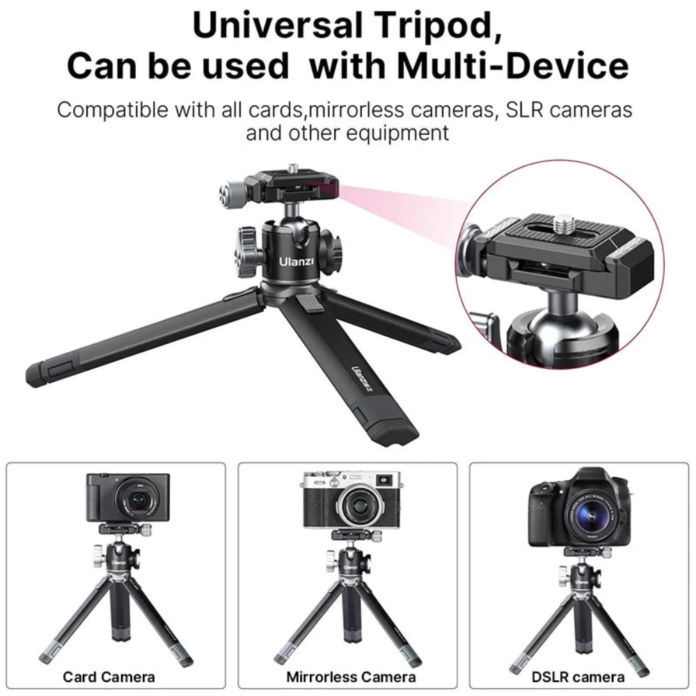 Metal Tripod With Ballhead Extendable