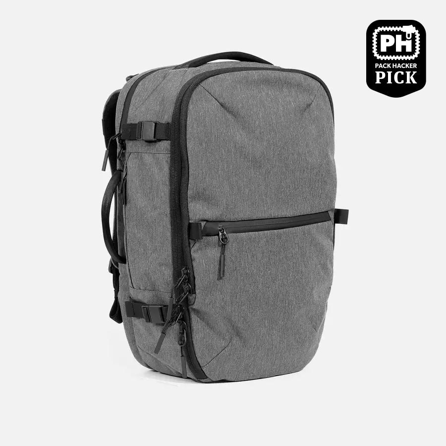 Aer Travel Pack 3 product image - AER22032 travelpack3 gray 34hero