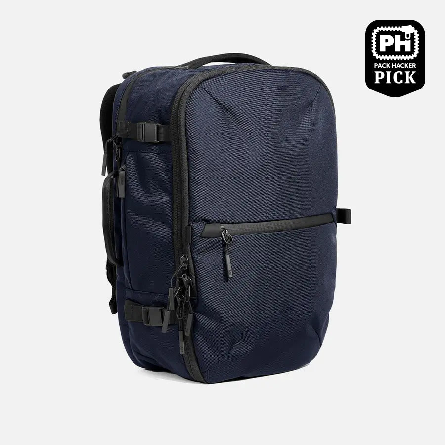 Aer Travel Pack 3 product image - AER23032 travelpack3 navy 34hero 7c9bfe4d-acbe-4149-a705-3382f73892a8