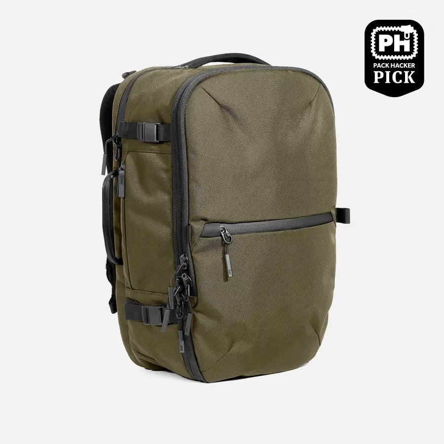 Aer Travel Pack 3 product image - AER25032 travelpack3 olive 34hero