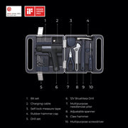 12V Brushless Drill Tool Set Hoto product image