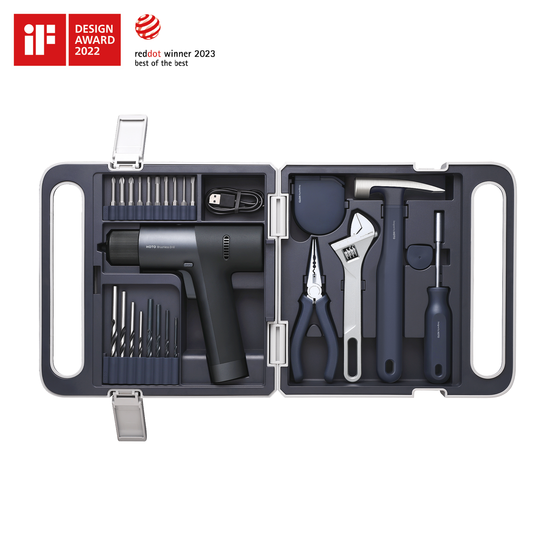 12V Brushless Drill Tool Set Hoto product image