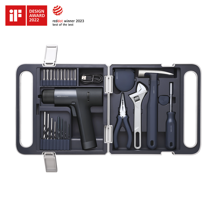 12V Brushless Drill Tool Set Hoto product image