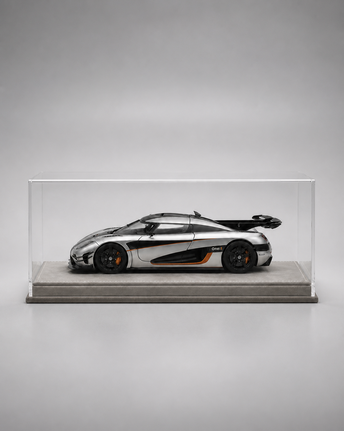 1:18 Acrylic Model Car Display Case - PNG product image