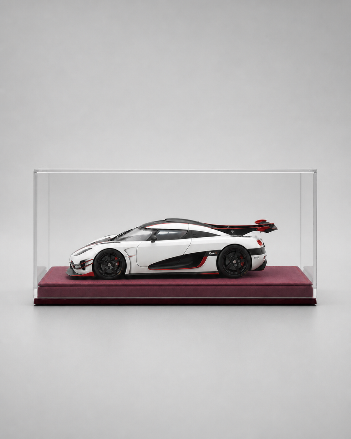 1:18 Acrylic Model Car Display Case - PNG product image