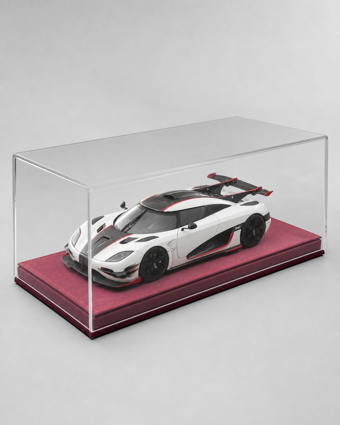 1:18 Acrylic Model Car Display Case - PNG product image