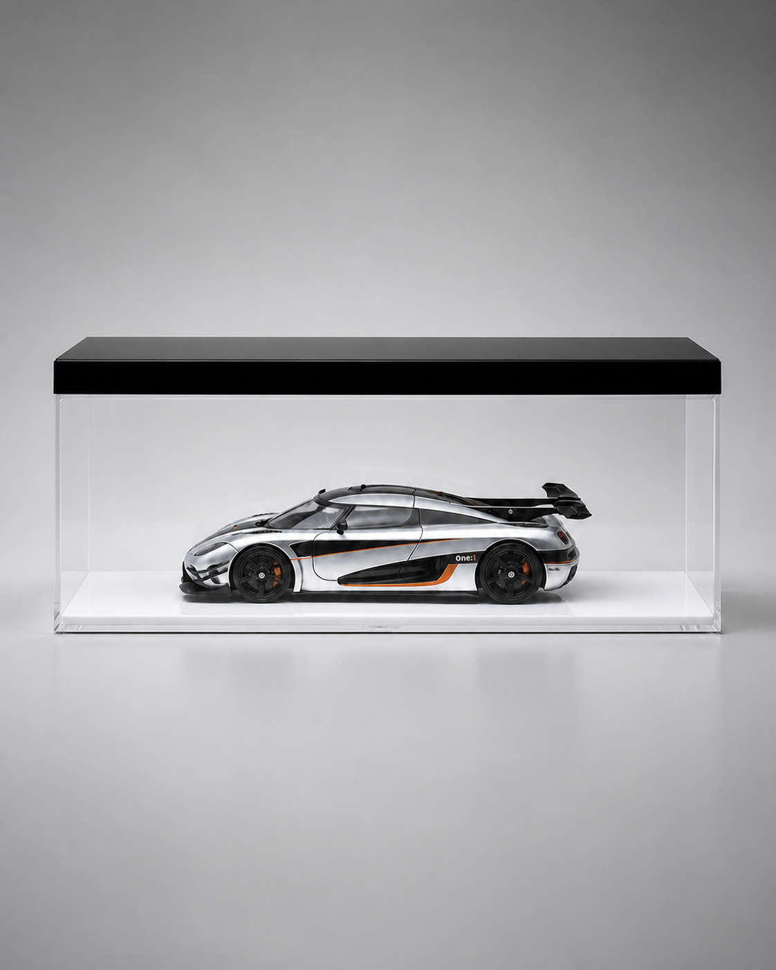 1:18 Acrylic Model Car Display Case - PNG product image