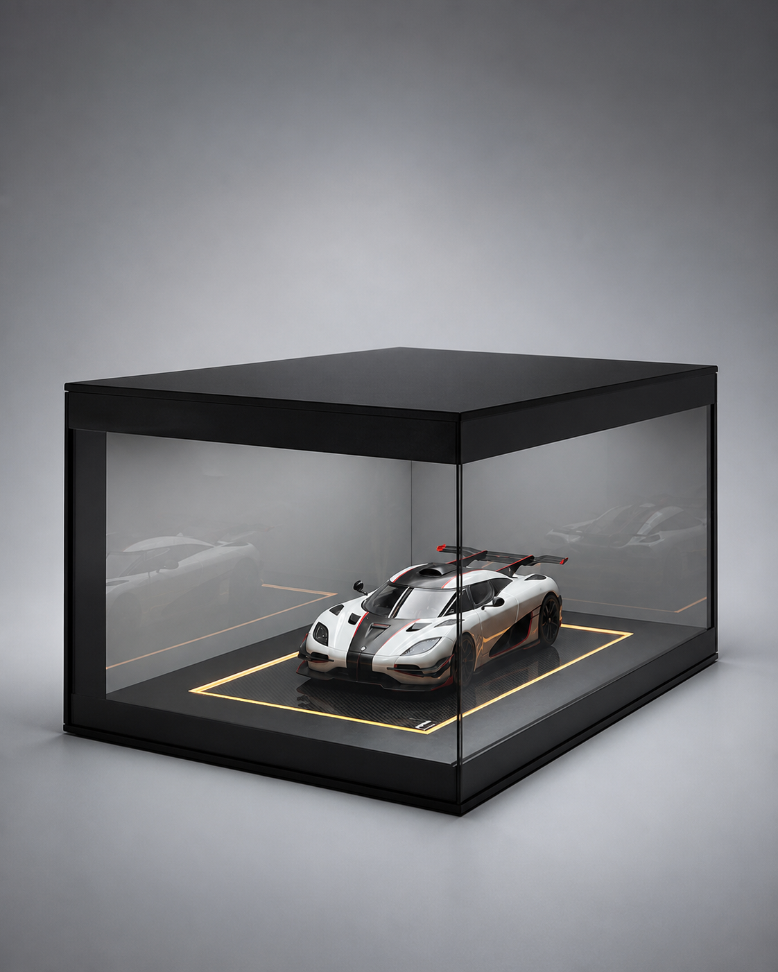 1:18 Acrylic Model Car Display Case - PNG product image