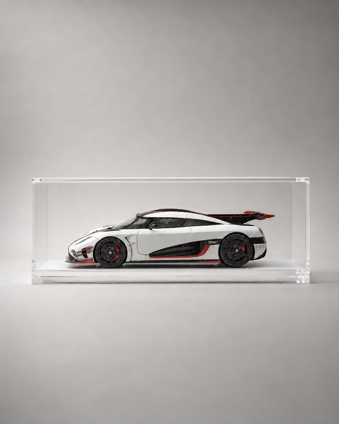 1:18 Acrylic Model Car Display Case - PNG product image