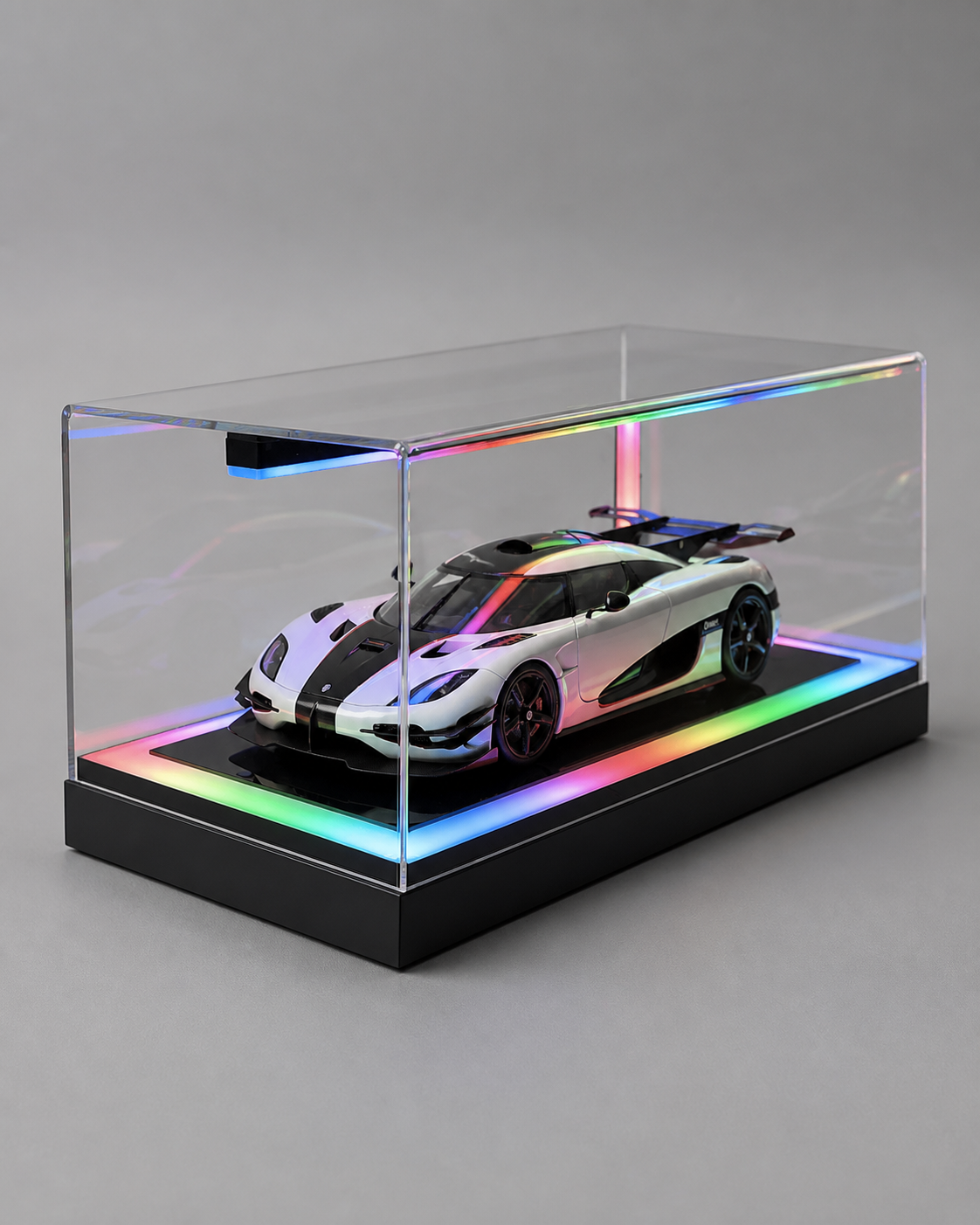 1:18 Acrylic Model Car Display Case - PNG product image