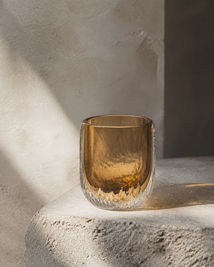 Lake Mountain Glass Vase Small wabi-sabi lifestyle image