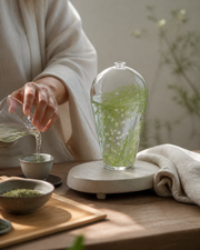 Waterdrop Vase tea ritual mood shot