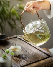 Qianyu Copper Handle Kettle tea ritual mood shot