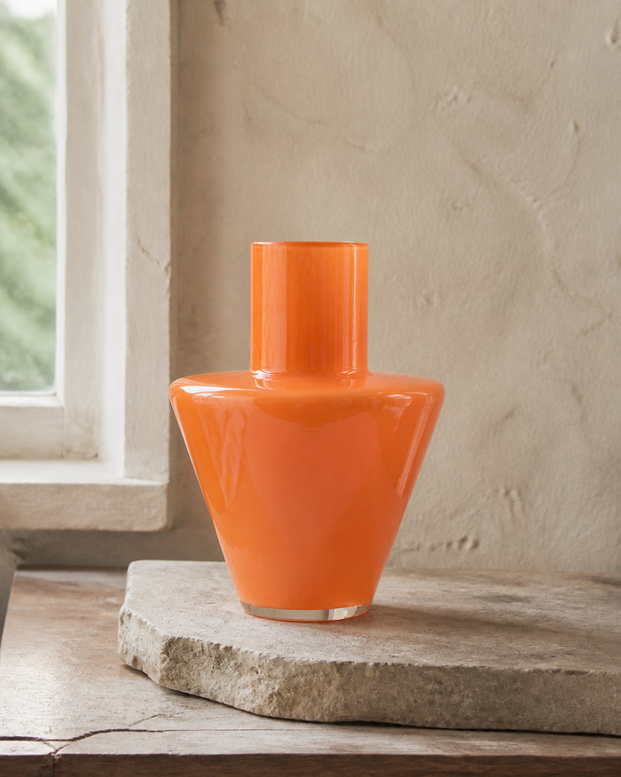 Orange Shoulder Vase wabi-sabi lifestyle image