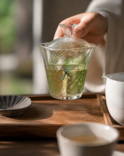 Yunshu Petal Gaiwan tea ritual mood shot