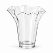 Brutaluxe Hua Ban Ni Clear Wavy Rim Vase product image