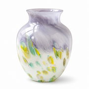 Brutaluxe Hua Ban Ni Gray Lavender Abstract Round Vase product image