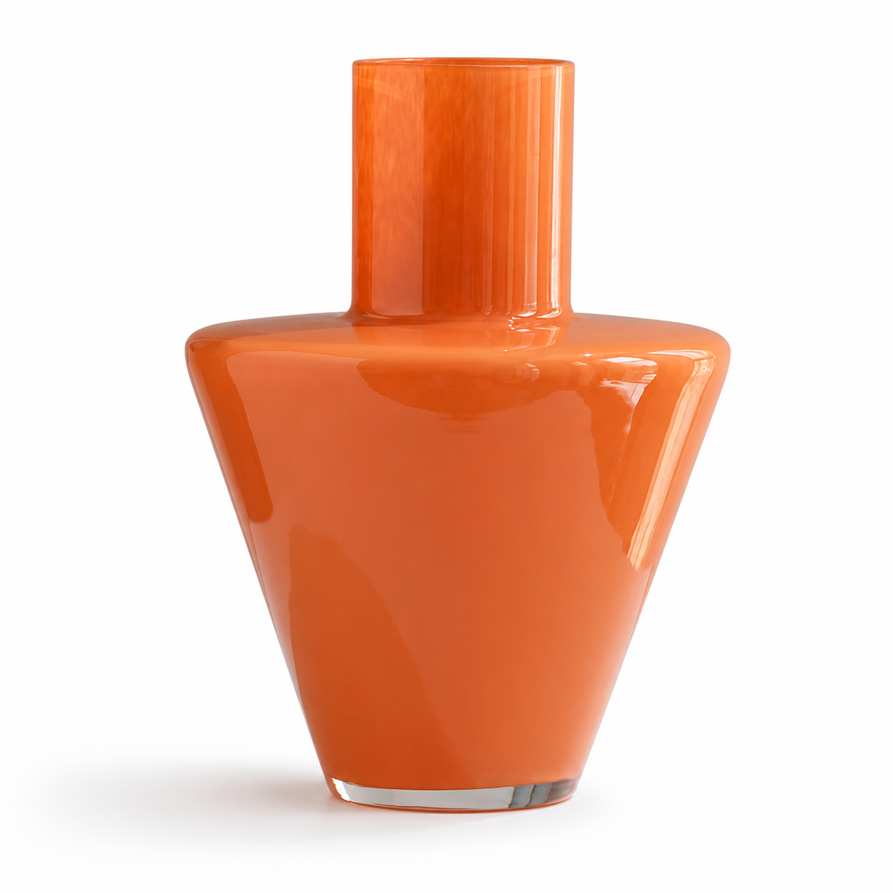 Brutaluxe Hua Ban Ni Orange Shoulder Vase product image