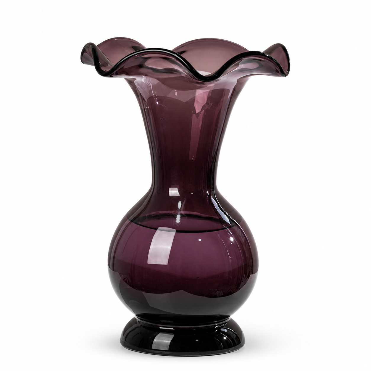 Brutaluxe Hua Ban Ni Plum Ruffled Vase product image