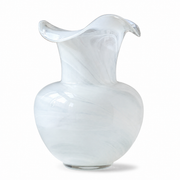 Brutaluxe Hua Ban Ni White Wavy Neck Vase product image
