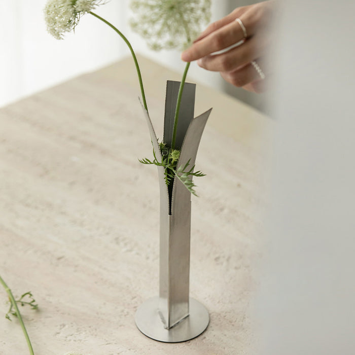 Nordic Stainless Steel Flower Vase product image