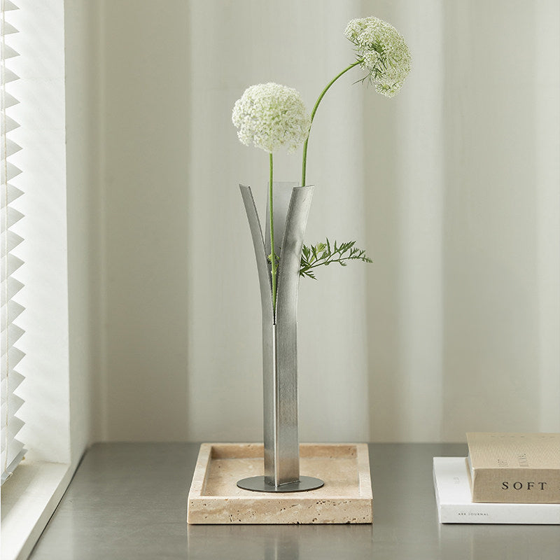 Nordic Stainless Steel Flower Vase product image