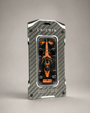 CHICMIN display hanger with orange F1 model car